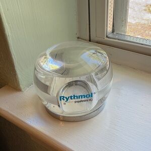 Rythmol Branded Clear Dome Paperweight Magnifying Dome with Measuring Tool